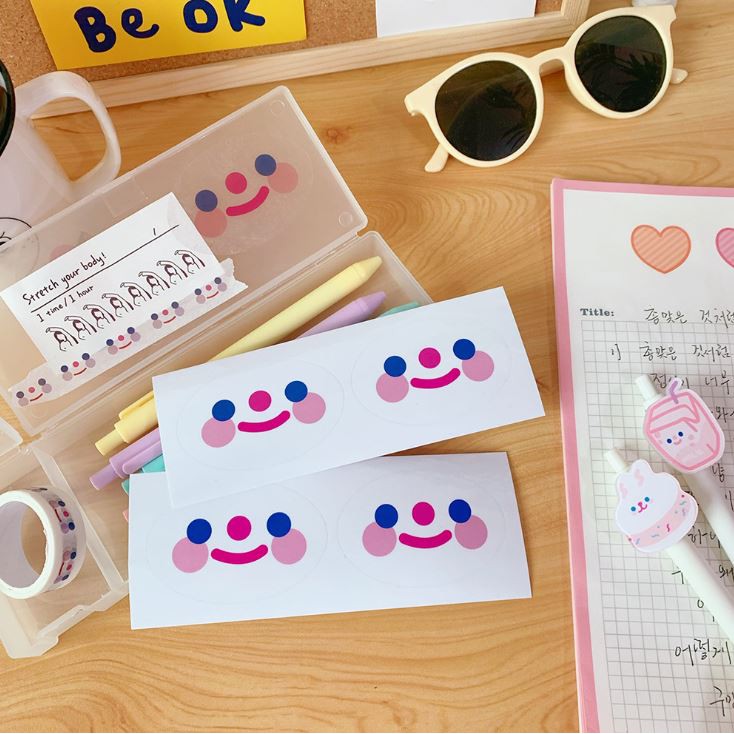 STICKER Phim Hoạt Hình Mặt Cười - Hình Dán Cute.