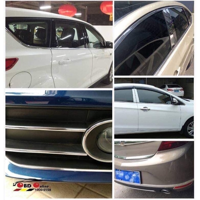 Nẹp viền kính ô tô mạ crom cao cấp