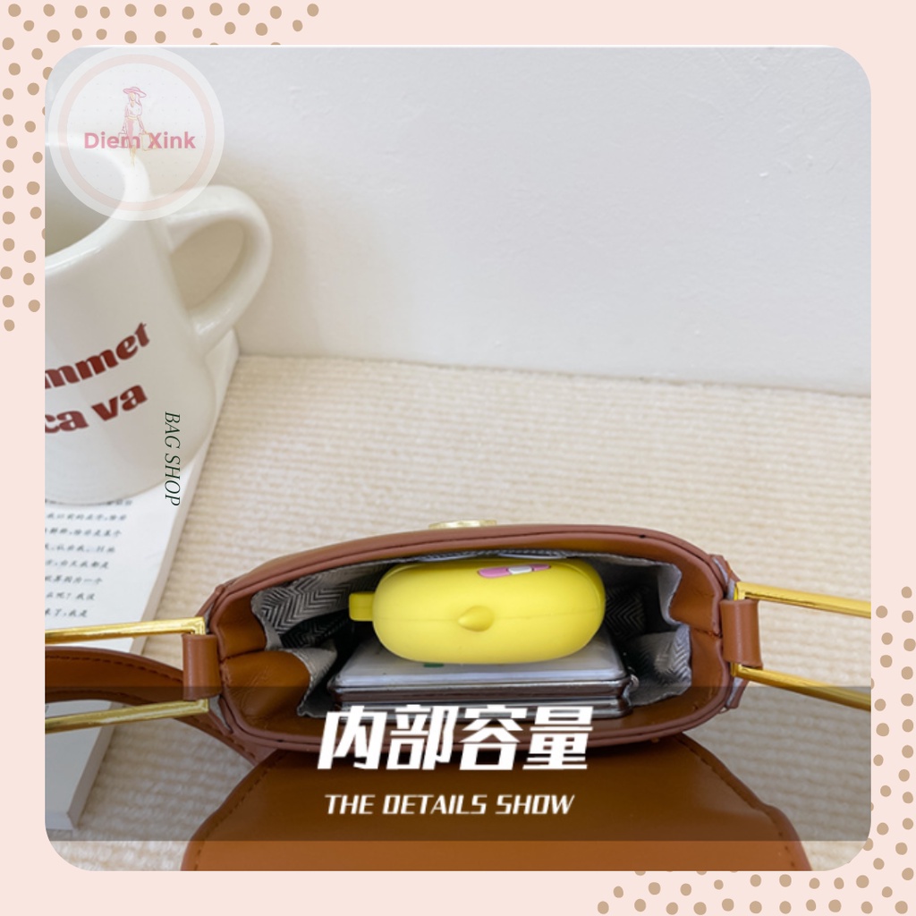 Túi Xách Nữ Đeo Chéo Mini  Cao Cấp Nhiều Màu Da Pu Mềm Mại Dành Cho Mẹ Và Bé Gái - Diễm STore- T137-21