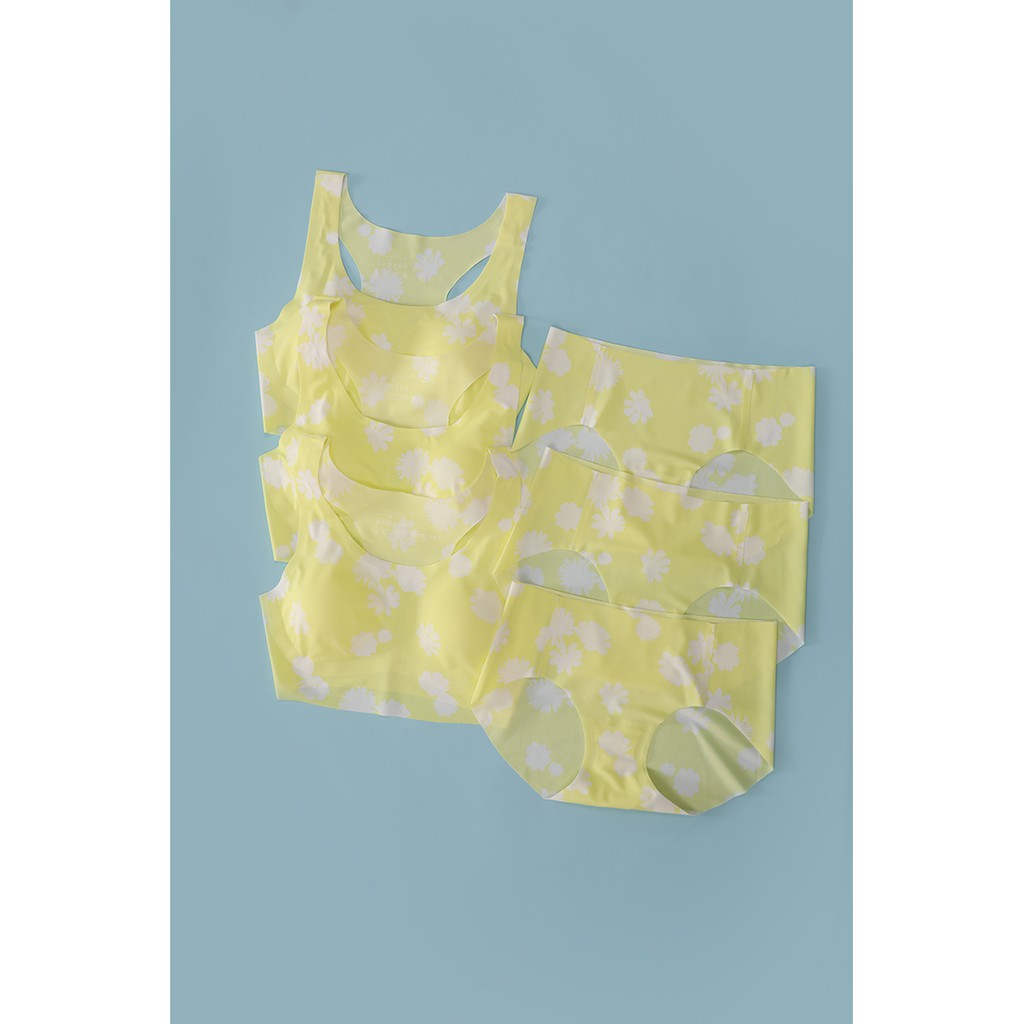 UB001 Xả Kho-Set Quần Áo Lót Không Đường Viền Mịn Mát Ubras Xuất Nhật #Màu Vàng Hoa Cúc | BigBuy360 - bigbuy360.vn