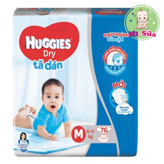  Shop M1 Sữa Tã Dán HUGGIES Size M76/ L68/ XL62