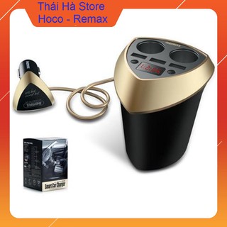 Bộ sạc đa năng trên ô tô 3 cổng usb remax cr-3xp