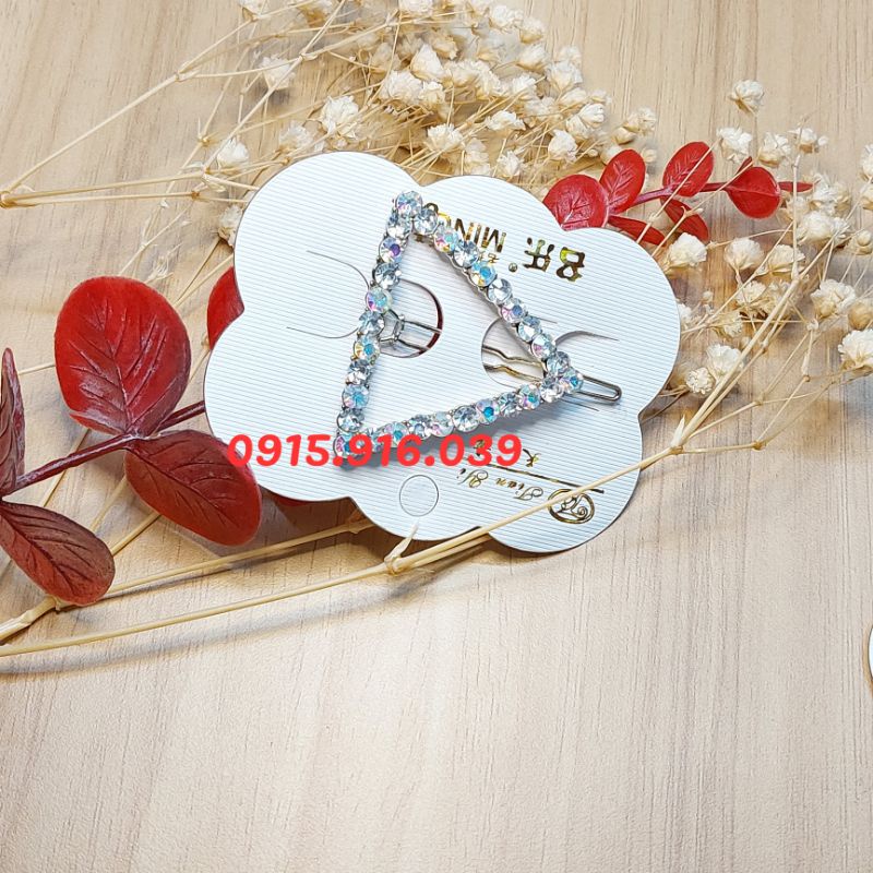 Kẹp Tóc Mái Đính Đá Nhân Tạo, Kẹp Mái Đính Đá Lấp Lánh