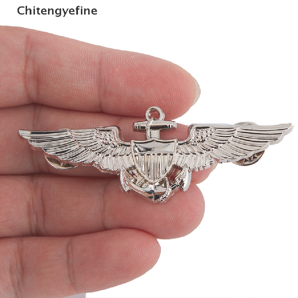 Huy Hiệu Cài Áo Hình Đôi Cánh Bằng Kim Loại Phong Cách Quân Đội Mỹ