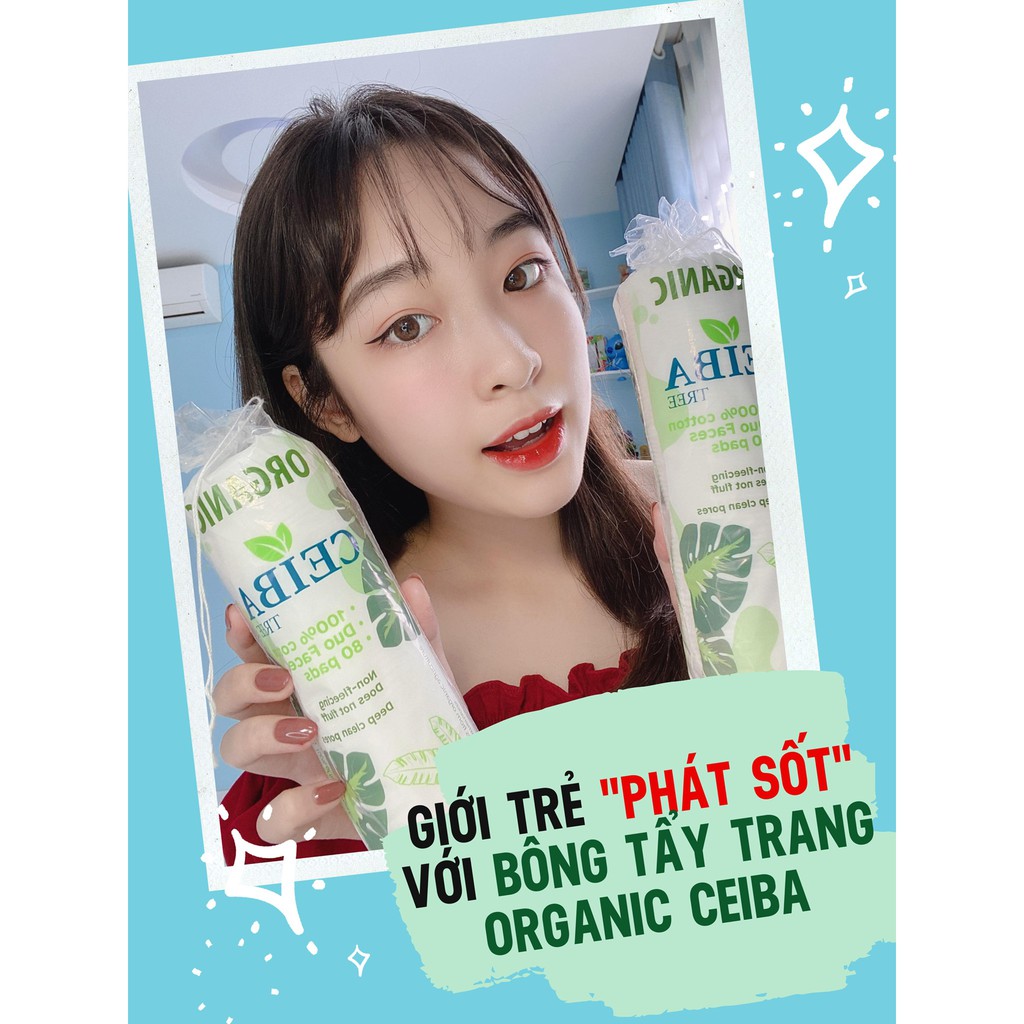 Bông Tẩy Trang Hữu Cơ Organic Ceiba Tree 80 miếng | BigBuy360 - bigbuy360.vn