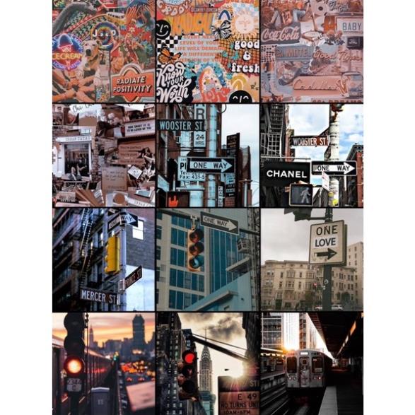 SET 15 DECAL POSTER DÁN TƯỜNG TRANG TRÍ CỬA HÀNG/CAFE CỔ ĐIỂN VINTAGE