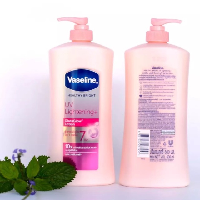 Vaseline dưỡng thể trắng da tác động 10X có chống nắng UV Thái Lan 600ml