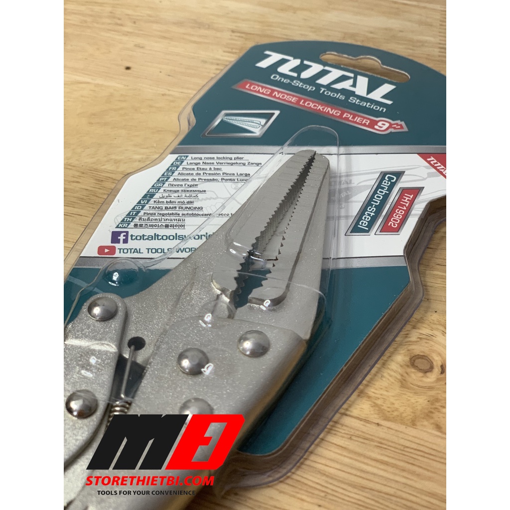 9" Kìm bấm chết mũi dài Total THT19902