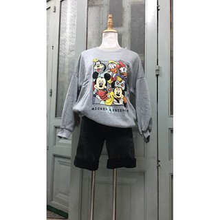 Áo nỉ bông Mickey xám xinh xịn