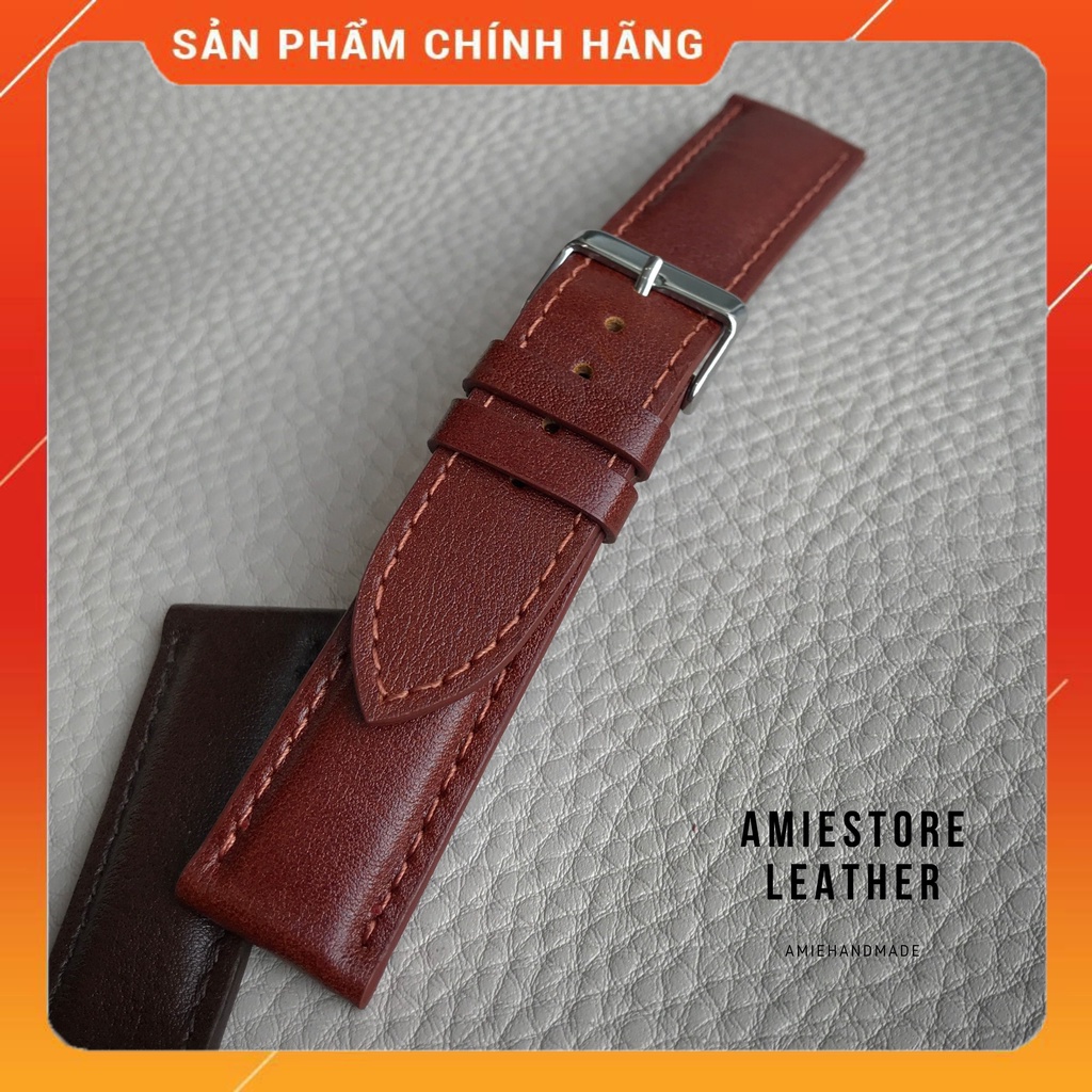 [HOT] Dây Da Đồng Hồ Nữ - Size 12mm 14mm 16mm 18mm 20mm 22mm 24mm - Amiestore Leather