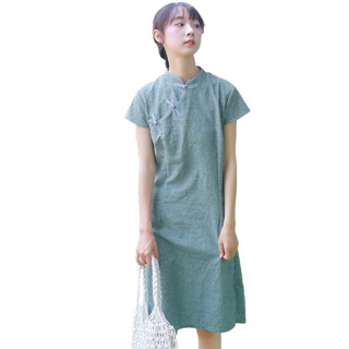 Váy kiểu sườn xám ( có ảnh thật)