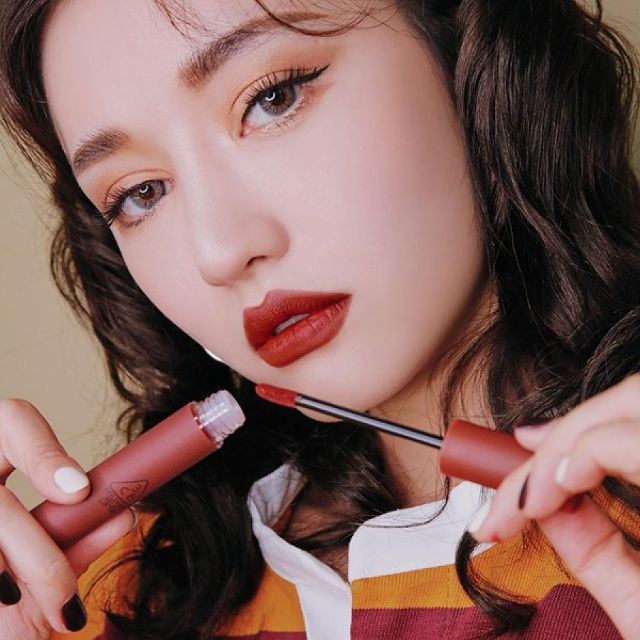 SON KEM 3CE #TAUPE ĐỎ NÂU VELVET LIP TINT