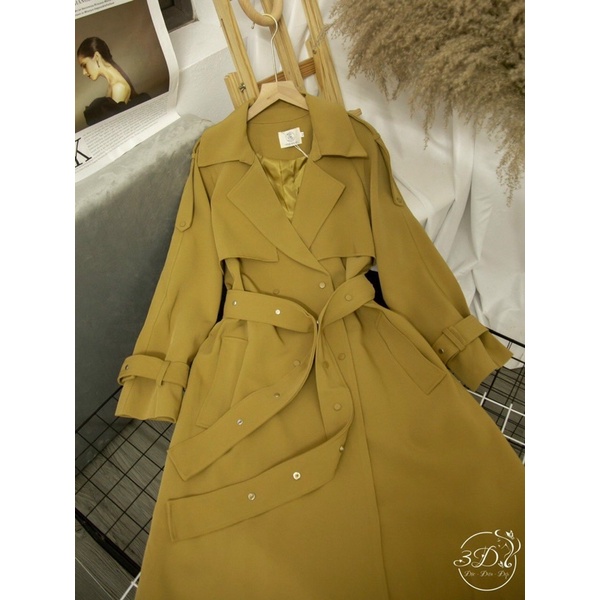 Áo khoác mangto kaki khuy bấm dáng dài (hàng mác ysm) | BigBuy360 - bigbuy360.vn