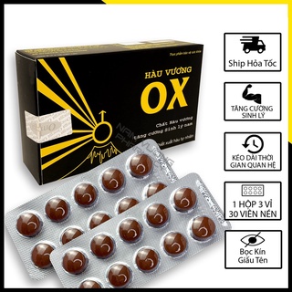 Hàu Vương OX- Hộp 30v-Chống xuất tinh sớm,Tăng cường sinh lý nam giới, Tăng thời gian quan hệ