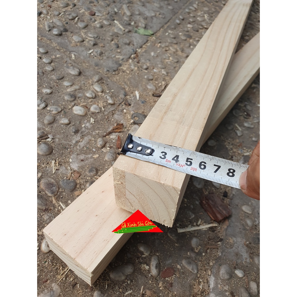 Thanh gỗ thông vuông 5x5cm,dài 80cm bào láng 4 mặt rất chắc chắn phù hợp dùng đóng bàn, ghế,khung sườn,decor...