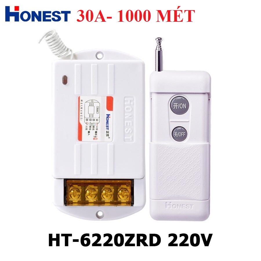 Công tắc điều khiển từ xa 1000m công suất lớn Honest HT-6220KGD-CHÍNH HÃNG HONEST