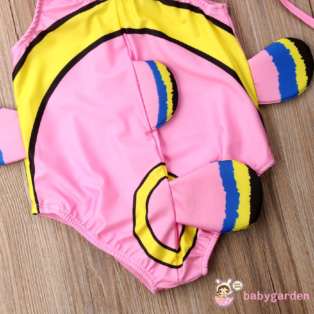 Bộ Đồ Bơi 2 Mảnh Hình Cá Vàng + Mũ Bơi Độc Đáo Dành Cho Bé