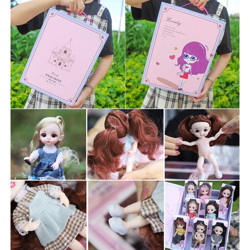 Khớp Nối Caucasian Đồ Chơi Búp Bê Mắt 3D Sống Động