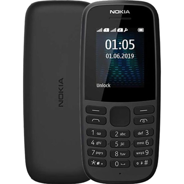 Điện thoại Nokia 105(2019) 2SIM - Máy Chính Hãng - Full Phụ Kiện