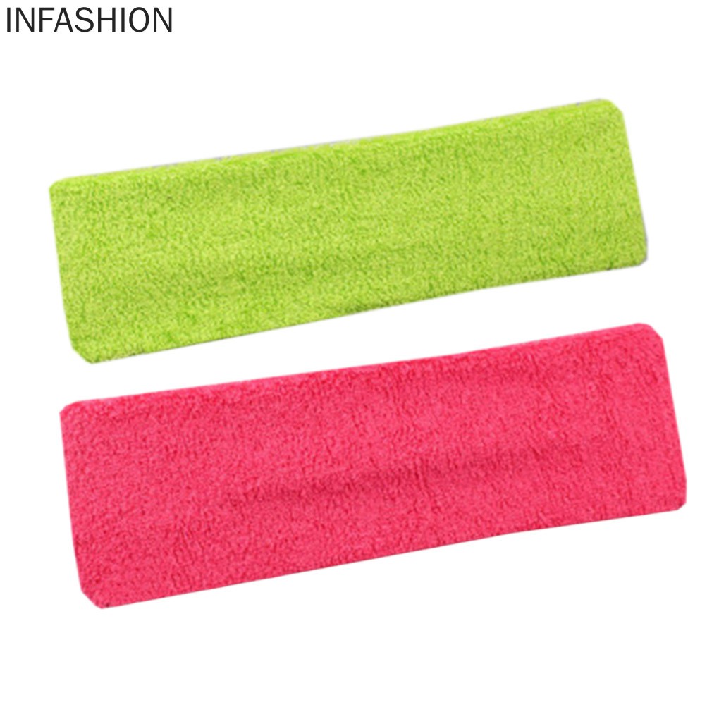 Băng đô co giãn màu trơn thời trang thể thao cho nam và nữ