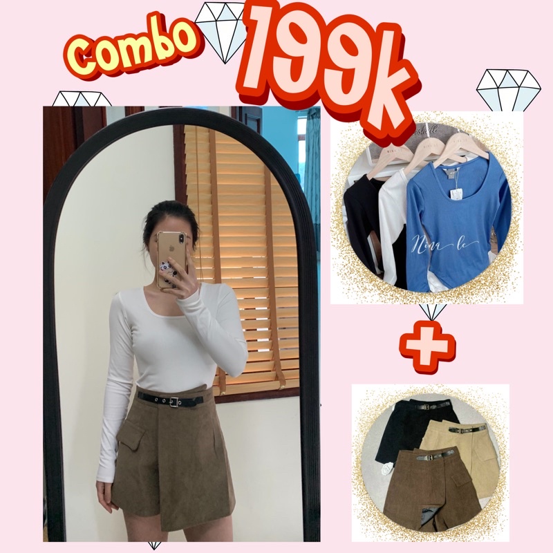 Áo len tăm cổ vuông đuôi tôm | BigBuy360 - bigbuy360.vn