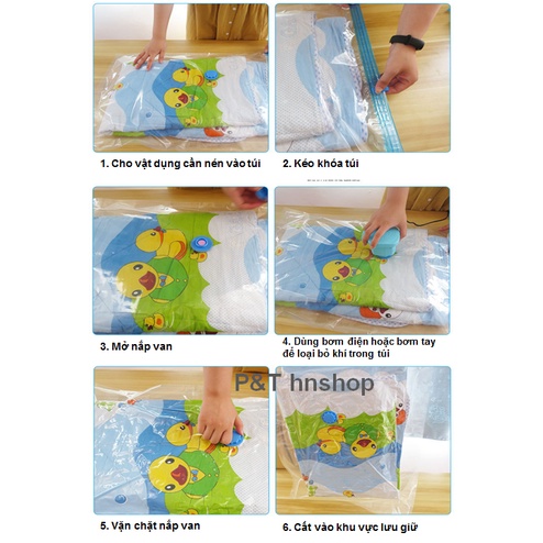 Túi Hút Chân Không Đựng Quần Áo Vacuum – Đa Dạng Kích Cỡ