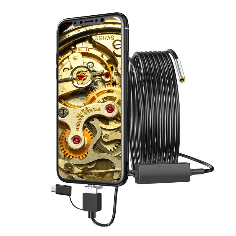 Camera Theo Dõi Rắn 3 Trong 1 Chống Nước 3 9mm Cổng Micro USB Và Type C