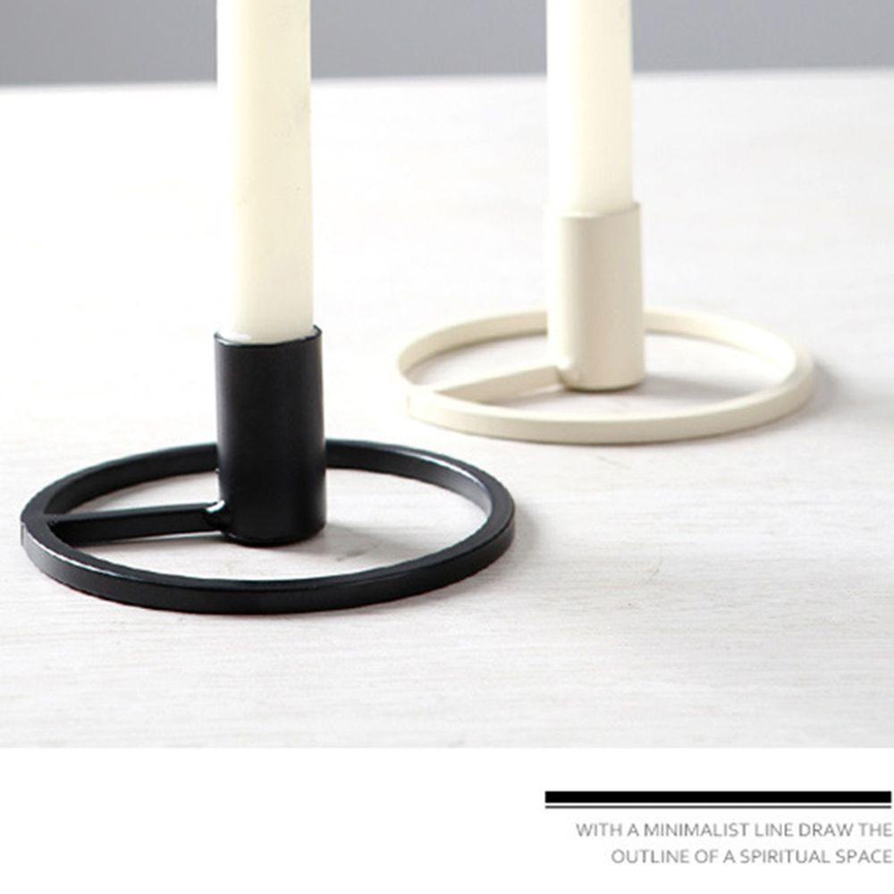 Set 2 Giá Đỡ Đèn Cầy Bằng Kim Loại Phong Cách Vintage Trang Trí Tiệc Cưới