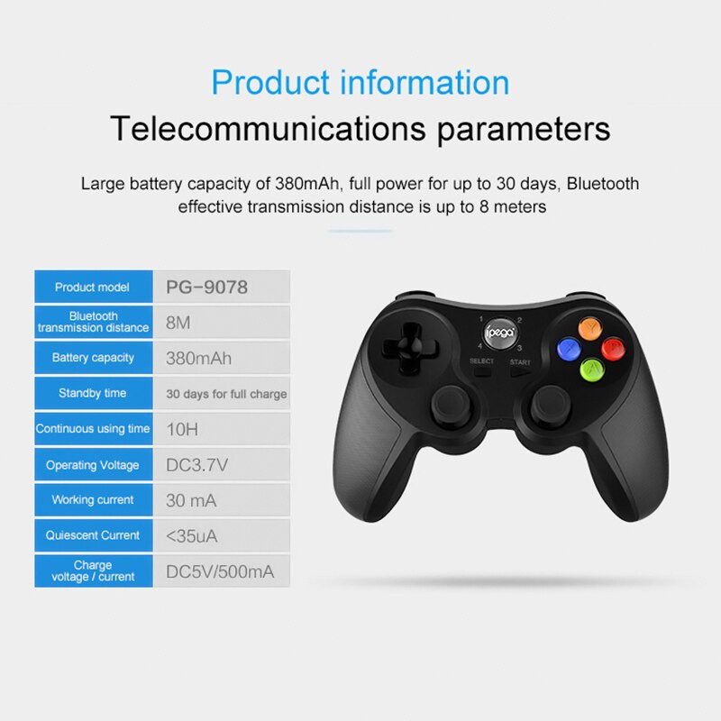 Tay CầM ĐiềU KhiểN Bluetooth Không Dây IPEGA PG 9078 Cho ĐiệN ThoạI / Điện Thoại Thông Minh