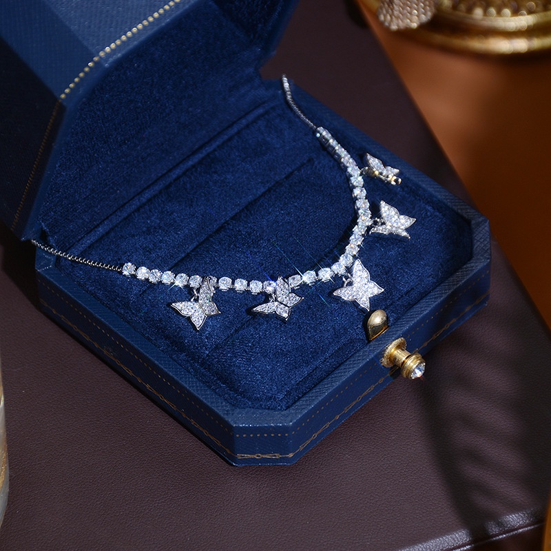 Vòng tay bạc 925 RINHOO FRIENDSHIP đính đá kim cương giả có thể điều chỉnh thời trang