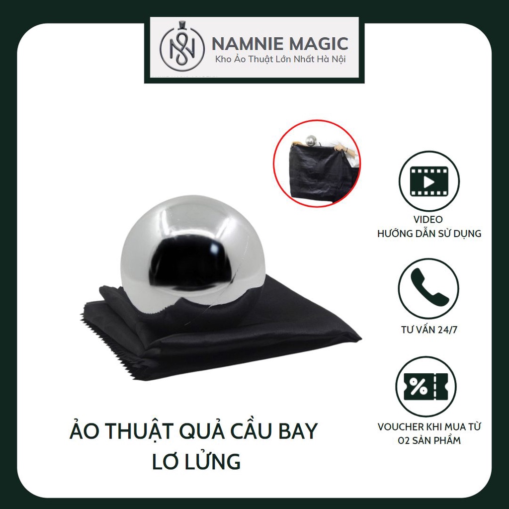 Ảo Thuật Quả Cầu Bay Zoombie Ball,Tự Di Chuyển Trên Tấm Vải, Đạo Cụ Diễn Sân Khấu Chuyên Nghiệp