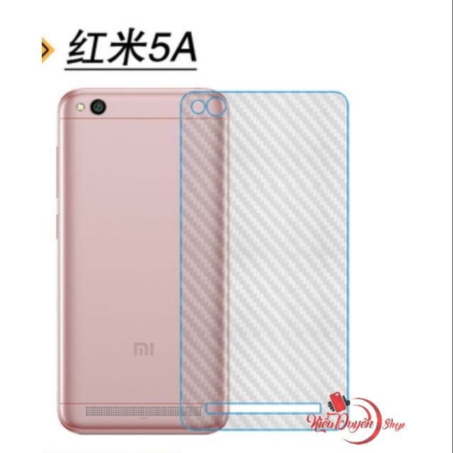 Dán lưng Carbon Xiaomi Redmi Note 7,Redmi 5,Redmi 5A,Redmi 5 Plus,Redmi Note 5A,Redmi Note 5A Prime