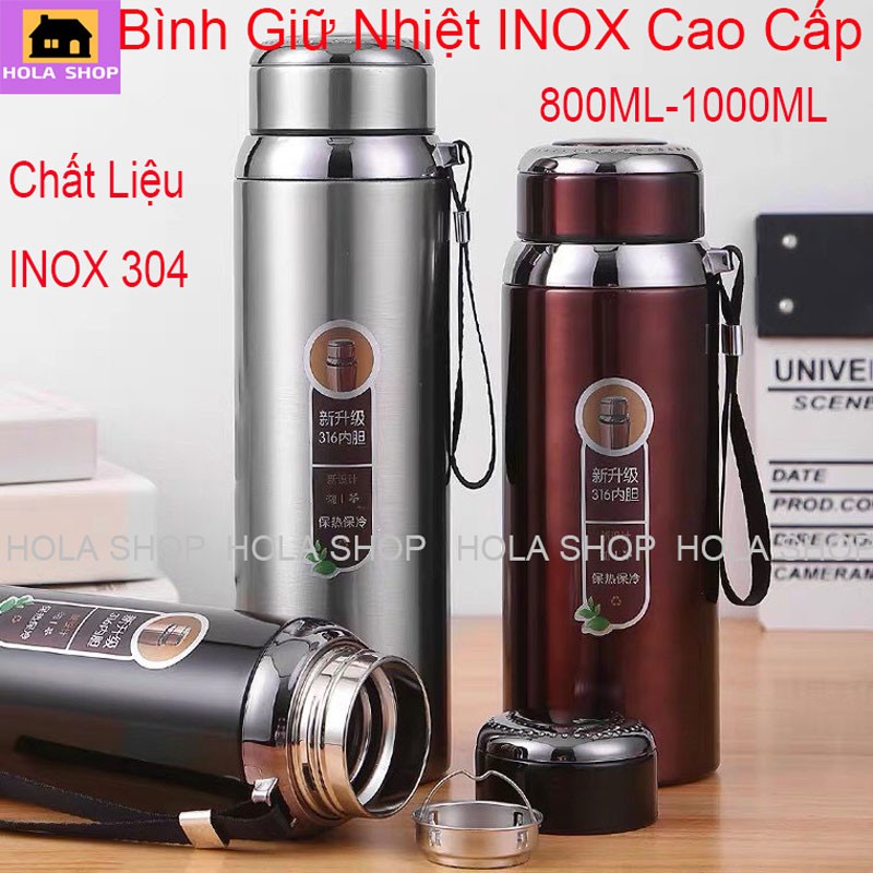 Bình Giữ Nhiệt Nóng/Lạnh INOX 304 Chống Gỉ ,Kiểu Dáng Thể Thao,Có Tấm Lọc Trà , Giữ Nhiệt Lâu ,Nhỏ Gọn Dễ Mang Đi (Đ28)