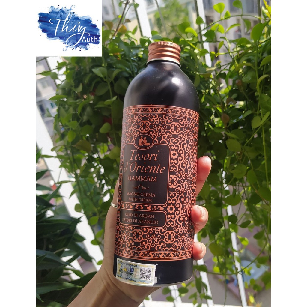 [ HÀNG CHINH HÃNG ] Sữa Tắm Nước Hoa Ý Tesori d'Oriente Tinh Dầu Argan 500ml