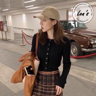 ÁO KHOÁC LEN MỎNG DÁNG CROPTOP