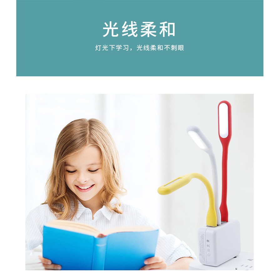 Đèn led 6 Bóng mini Cổng Sạc usb Cho Máy Tính