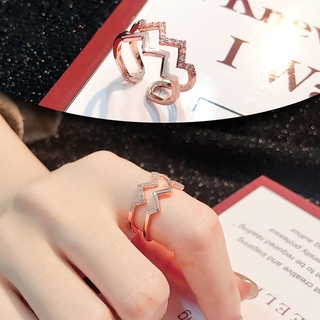 Nhẫn kiểu hở có thể điều chỉnh tiện lợi thiết sang trọng thời trang cho nữ