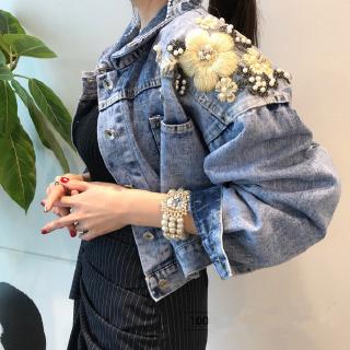 Áo Khoác Denim Lưng Cao Thời Trang Cá Tính