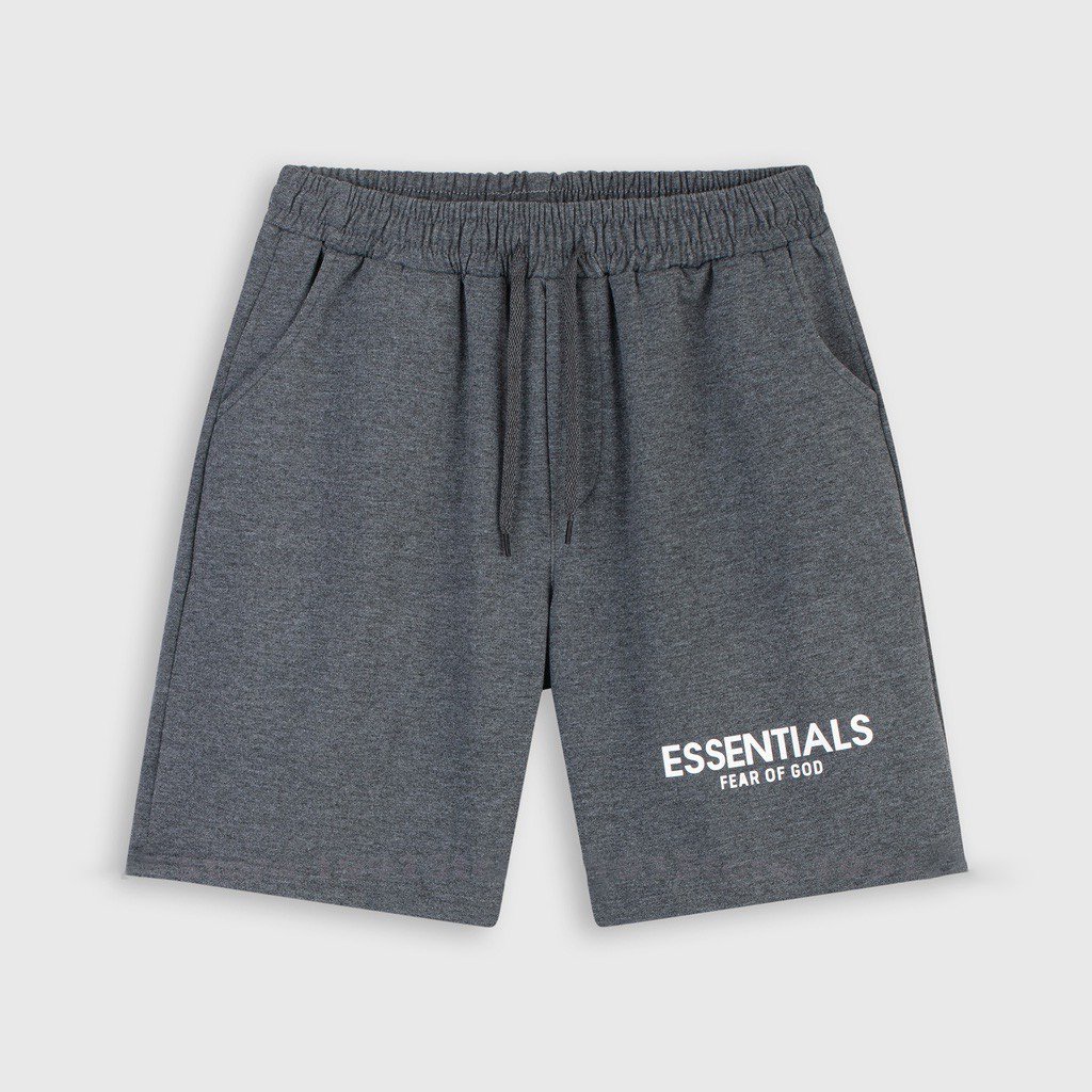 Quần Short Nam Azila In Chữ Essentials Dày Dặn Mềm Mịn Co Giãn Phong Cách Trẻ Trung Năng Động