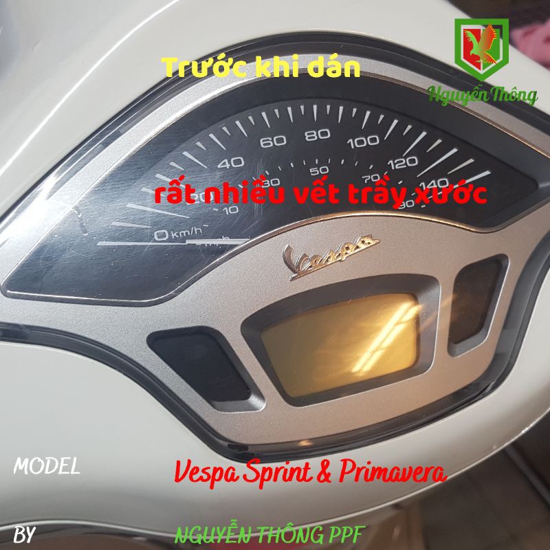 PPF Vespa Miếng dán bảo vệ mặt đồng hồ xe vespa Nguyễn Thông PPF