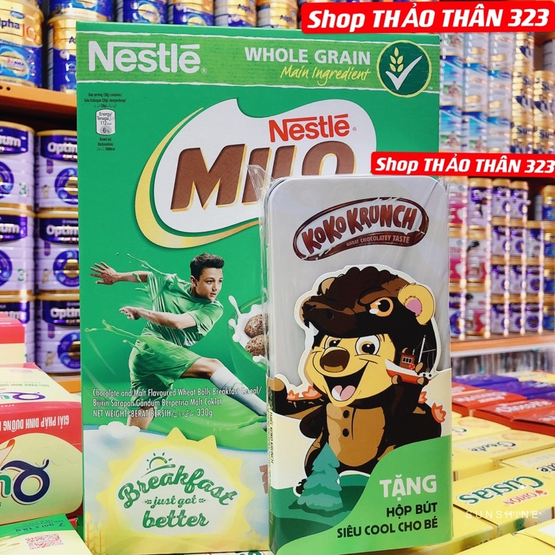 Date T04/2022- BÁNH ĂN SÁNG Nestle MILO - Ngũ Cốc Dinh Dưỡng 330gram