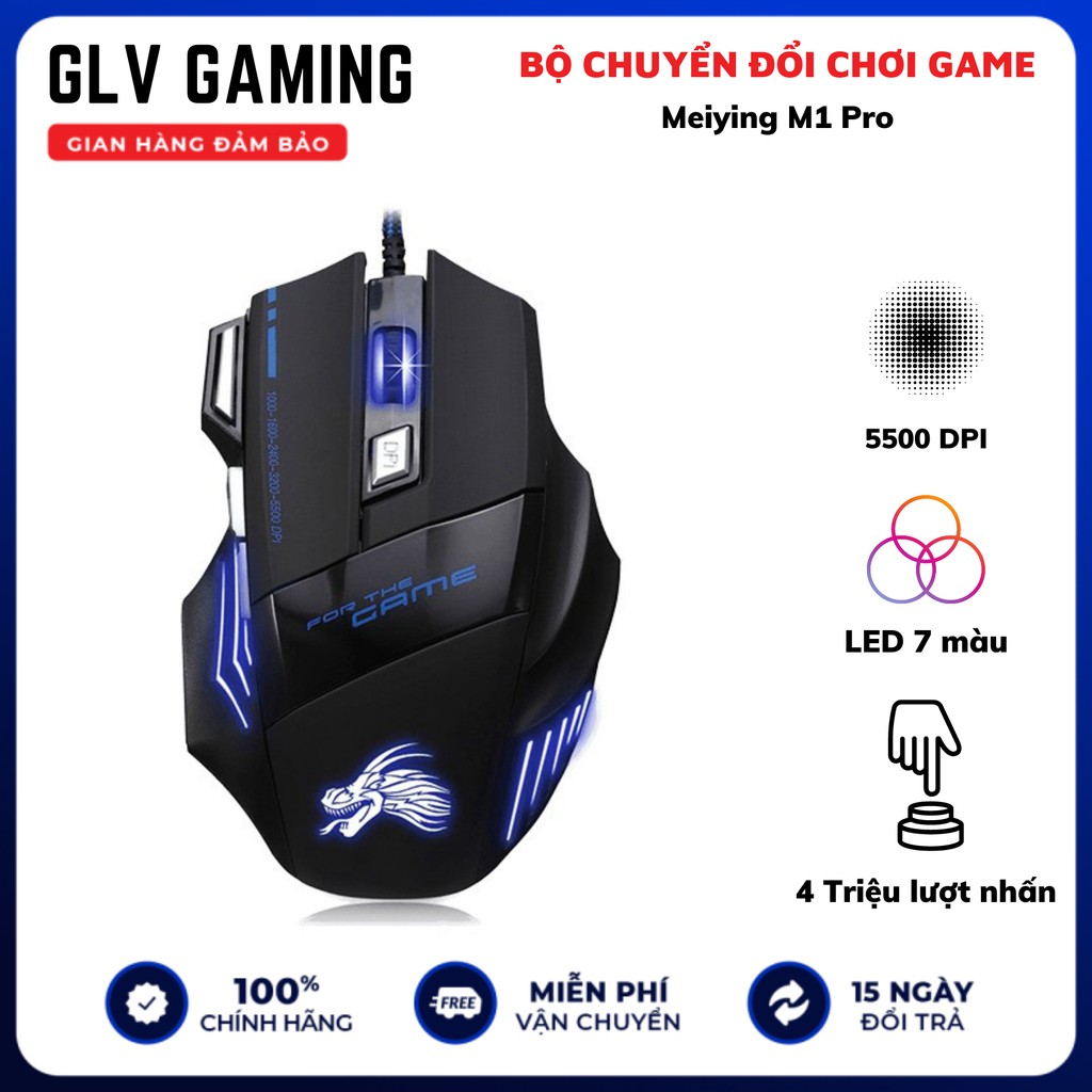 Chuột gaming Dragon X3 Led 7 màu, DPI 5500