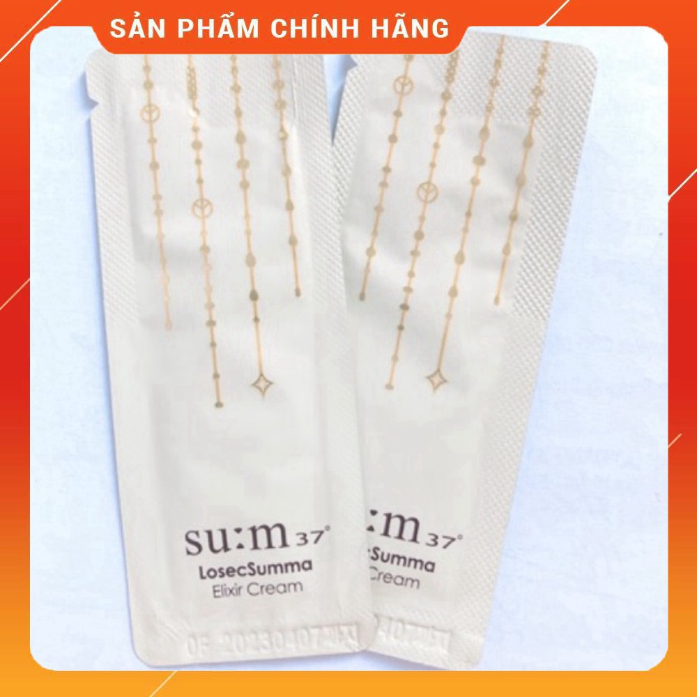 1 Gói 1ml sample kem dưỡng tái sinh Sum37 Losec Summa Elixir Cream cho da sáng mịn săn chắc.ù