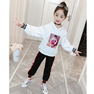 HÀNG QC-Bộ quần áo thu đông bé gái size 15-33kg