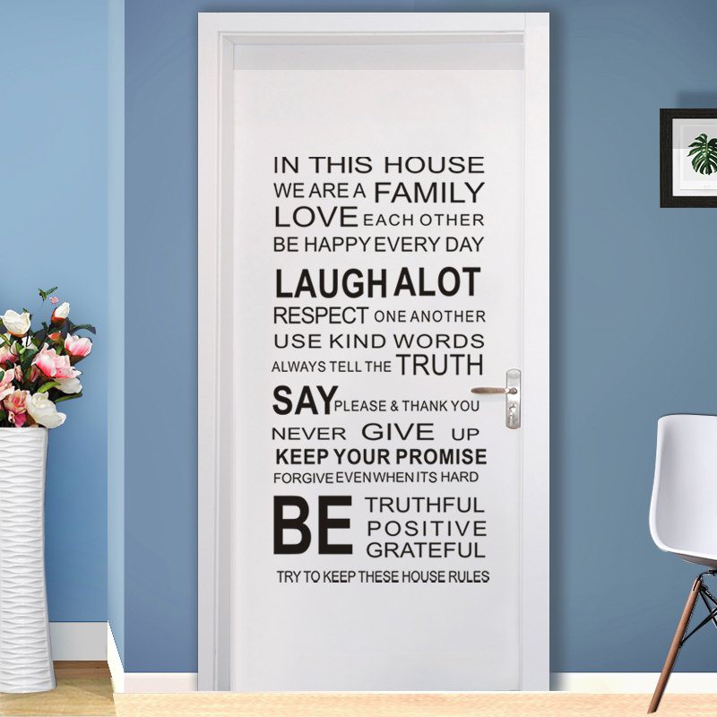 decal dán tường chữ