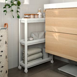[ HÀNG MỚI ] Xe đẩy 3 tầng VESKEN IKEA 54 x 18 x 71cm CHÍNH HÃNG IKEA THỤY ĐIỂN