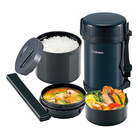 Hộp Cơm Giữ Nhiệt Zojirushi ZOCM-SL- XE20 (3 Ngăn - 1470Ml)