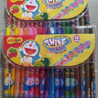 Sáp vặn 18 màu Doremon