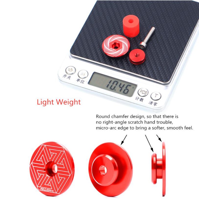 1 Cặp Nút Gắn Tay Lái Xe Đạp Bằng Hợp Kim Nhôm Gọn Nhẹ