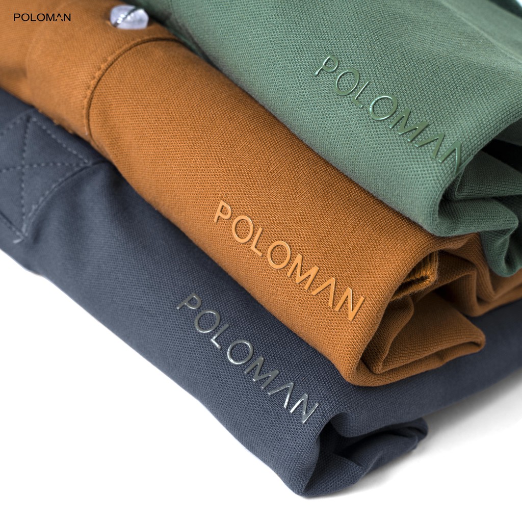 Áo thun POLO nam cổ bẻ BASIC vải cá sấu Cotton trẻ trung - POLOMAN | BigBuy360 - bigbuy360.vn